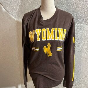 Brown men’s Wyoming long sleeve Tshirt size medium